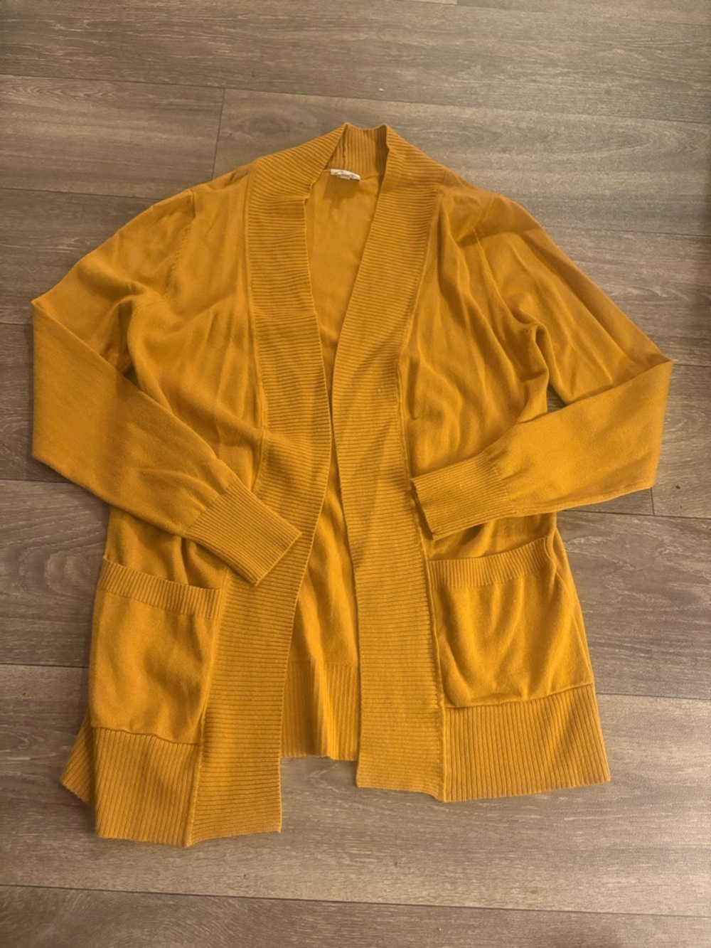 Cielo Open-Front Cardigan in Mustard